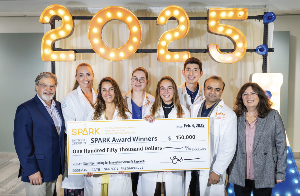 The Tullie Family with last year's SPARK winners